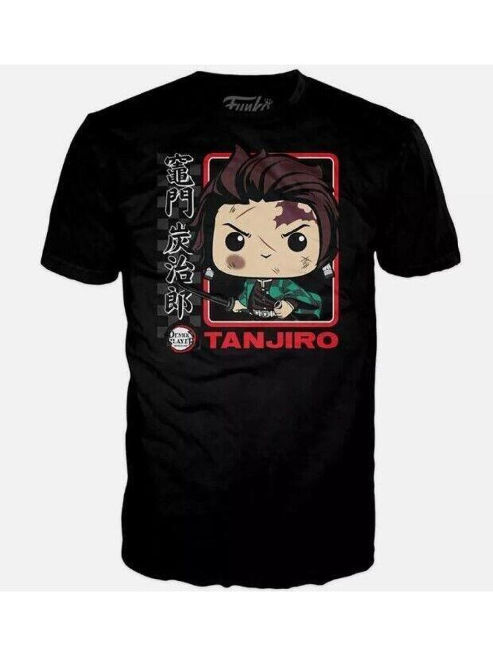 BRAND NEW FUNKO POP! TANJIRO DEMON SLAYER BLACK T-SHIRT ADULT XL EXTRA LARGE